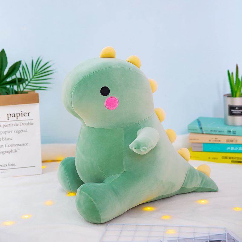 Lindo super suave grasa dinosaurio muñeca dormir almohada de peluche juguete de dibujos animados regalo de cumpleaños para niñas transfronteriza al por mayor