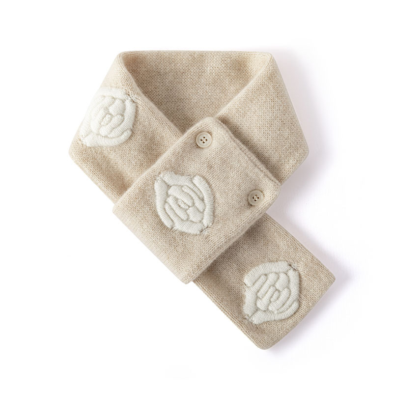 Lekasha cashmere 100% pure cashmere knitted scarf, a versatile and warm neck wrap for women, perfect for autumn and winter