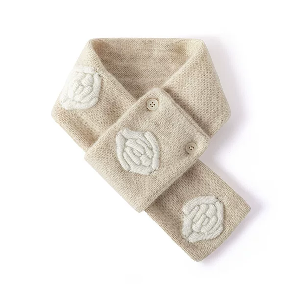 Lekasha cashmere 100% pure cashmere knitted scarf, a versatile and warm neck wrap for women, perfect for autumn and winter