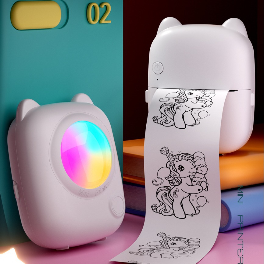 Nuevo cross-border C38 estudiantes conveniente de bolsillo bluetooth error de impresión adhesivo impresora de mini versión térmica