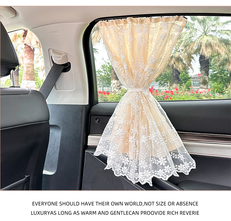 Car window sunshade children's sunscreen car curtain baby car sunscreen track rear side window suction cup car curtain