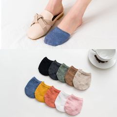 Summer half invisible half socks forefoot socks women's cotton sweat-absorbent boat socks women's thin half socks manufacturer