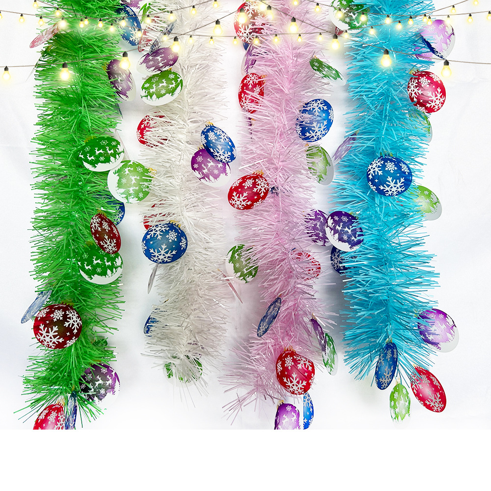 Nuevos productos transfronterizos Amazon de Navidad fiestas de artículos de color decoración de color