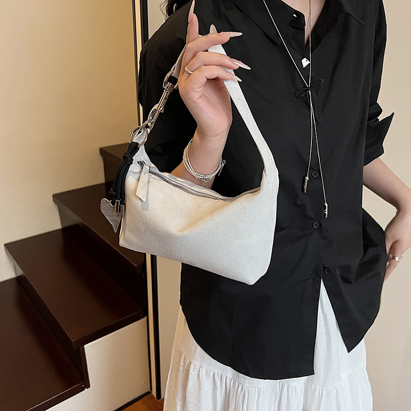 Bolso coreano Hobo mujeres 2026 primavera nuevo simple hombro bolso de brazo bolso de mano casual mochila mate