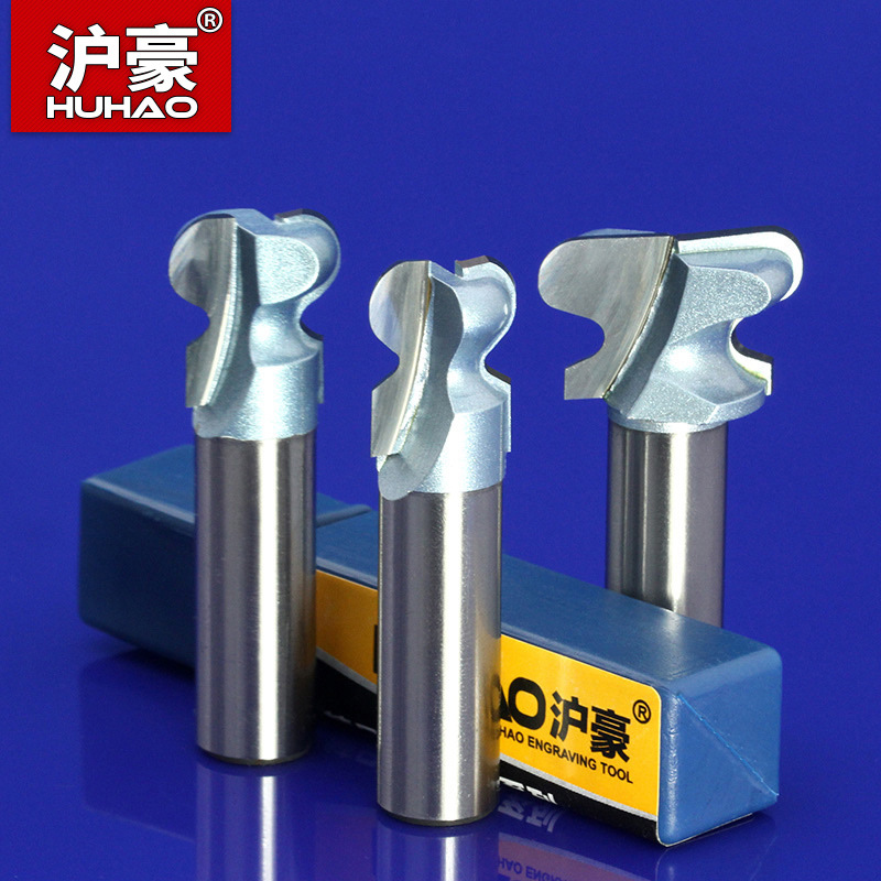 沪豪工业级二弧指甲刀1/2柄雕刻机木工铣刀抽屉柜门刀电木锣铣刀