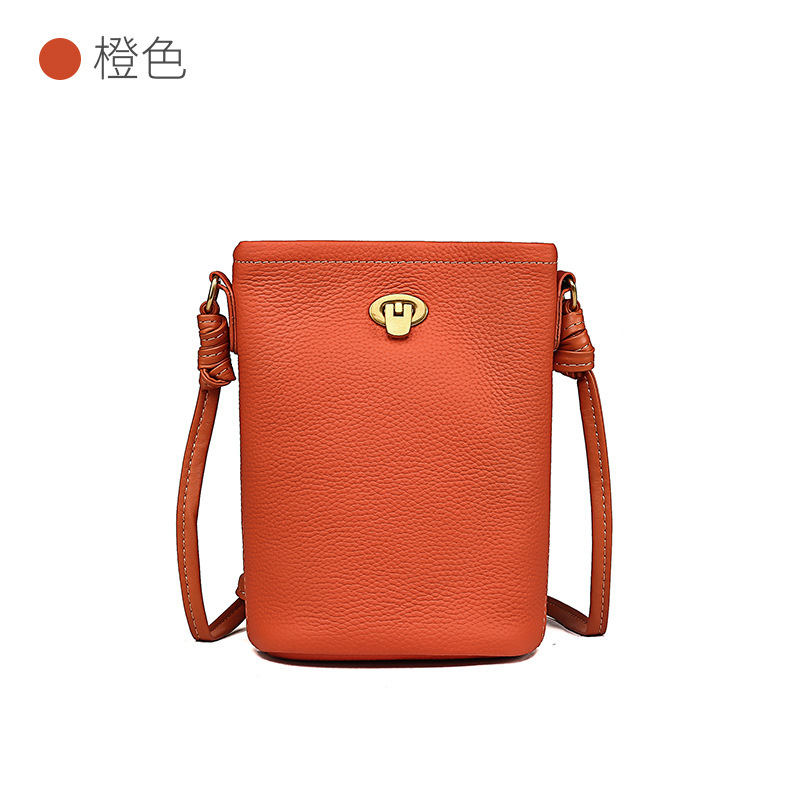Nuevo bolso para teléfono móvil cuero de gran capacidad estilo japonés simple de gran capacidad mensajero de un solo hombro bolso de almacenamiento para teléfono móvil de mujer