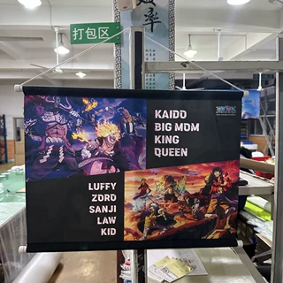 源头工厂卡通动漫挂画印刷漫展周边卷轴画喷绘明星二次元海报