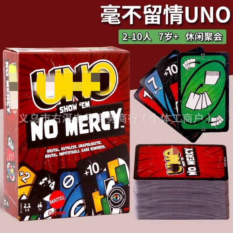 Uno No Mercy Card Game, a Card-Based Board Game, Poker Cards, Party Game, Toy, 168 Cards Uno No Mercy Card Game, a Card-Based Board Game, Poker Cards, Party Game, Toy, 168 Cards