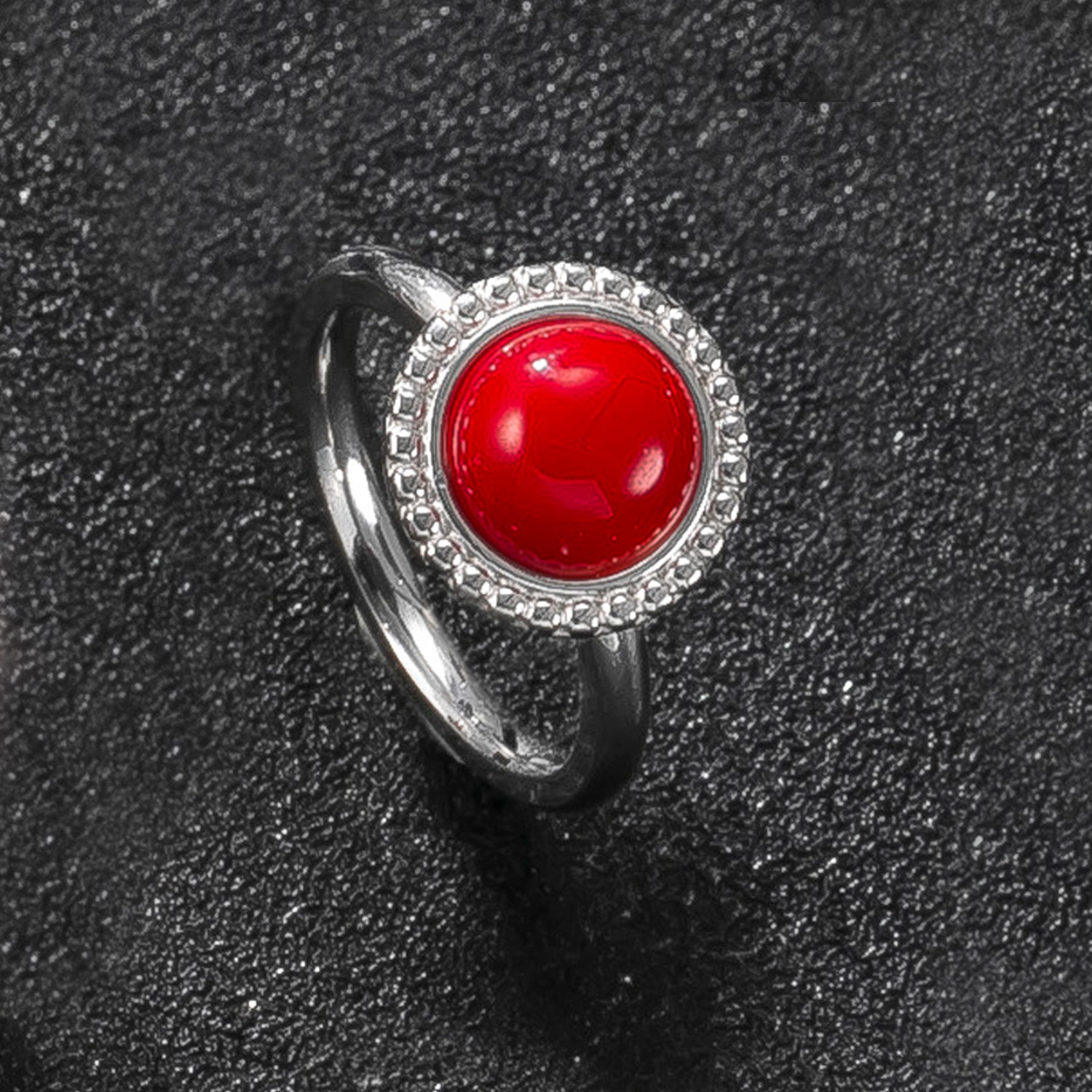 Piedra natural color acero-rojo