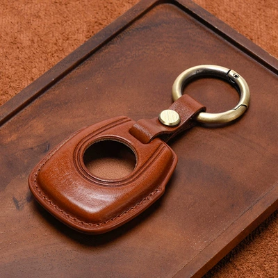 Car key bag American SportsterS Leather Key Case - brown-paragraph-a