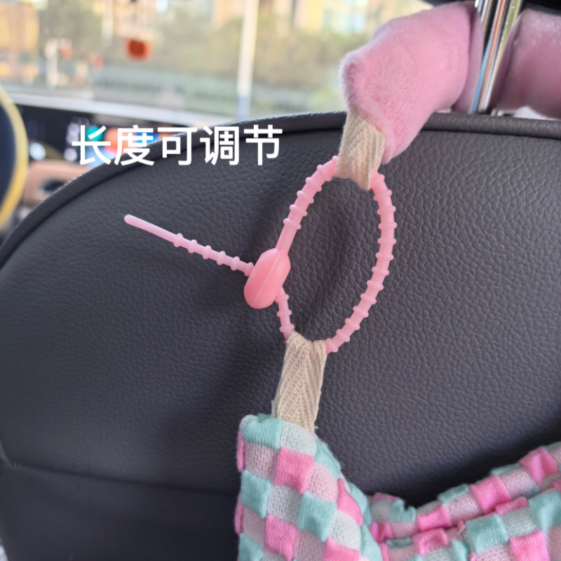 Car-Mounted Tissue Box, Fabric Tissue Bag, Car Tissue Box Supplies, Household and Car Universal Hanging Tissue Box
