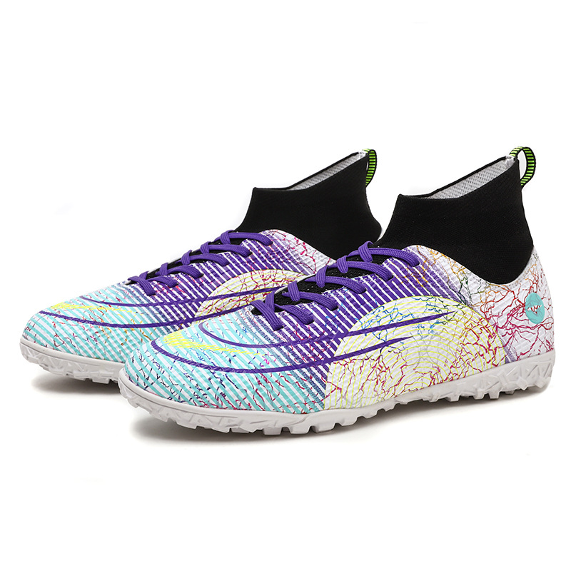 2022 nuevos fgtf zapatos de fútbol de los hombres transpirable resistente al desgaste de los hombres de alto largo y corto de uñas zapatos de fútbol moda Comercio exterior más tamaño