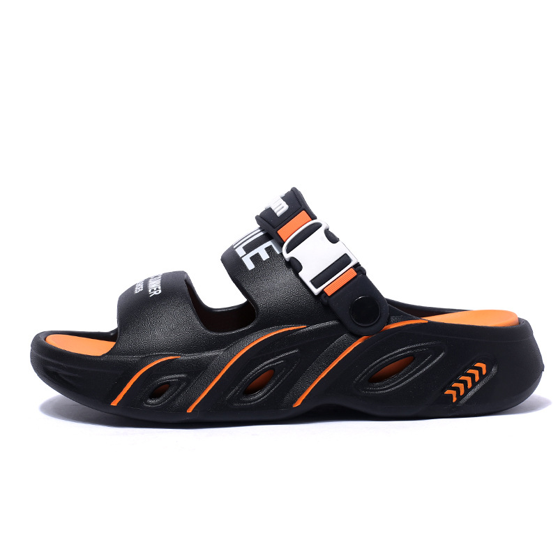 Zapatillas verano nuevo estilo casual para hombres sandalias de conducción de uso exterior de gran tamaño ligero pisando mierda pareja chanclas de playa