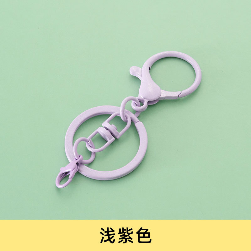 カラー塗装8字回転キーホルダー303ロブスターキーチェーン金属diyアクセサリーアクセサリー部品|undefined