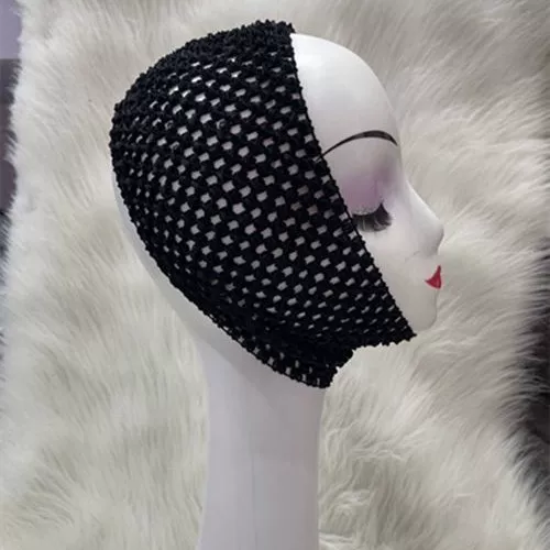 Hair Bandage, Muslin Gauze Breathable Bandage, Base Cap, Mesh Elastic Hair Band, Cut Out Fishnet Hair Band