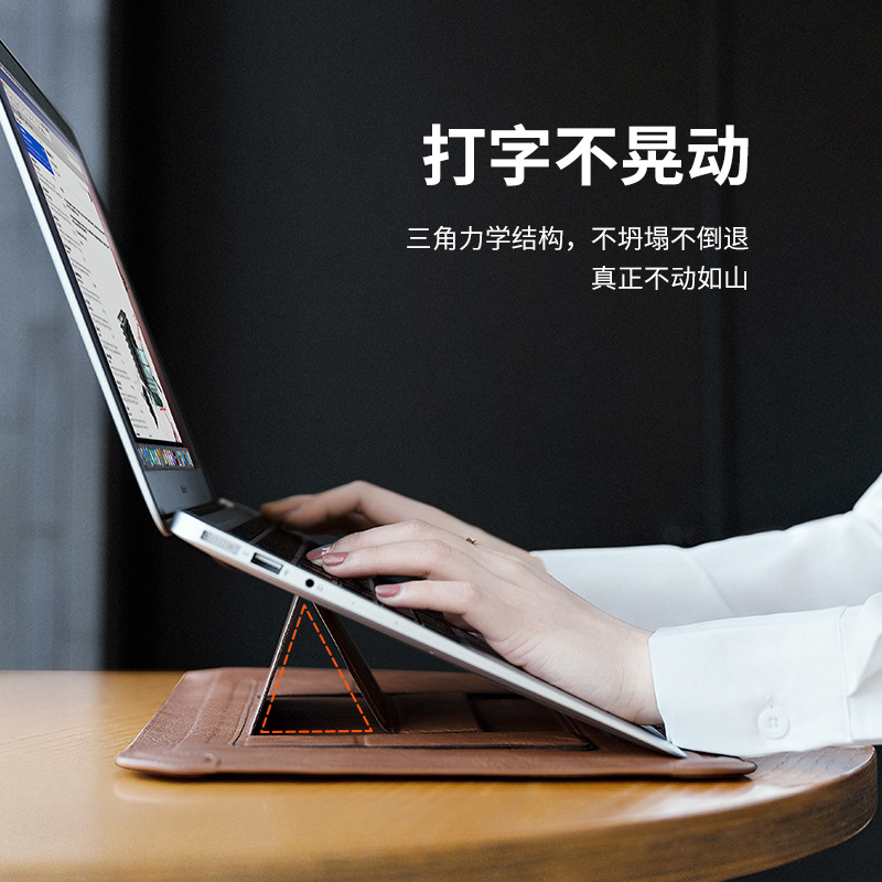 Nelkin Slim multi-función bolsa de la computadora-ondulación del agua adecuado para 14 pulgadas de 16,1 pulgadas portátil liner bolsa de soporte