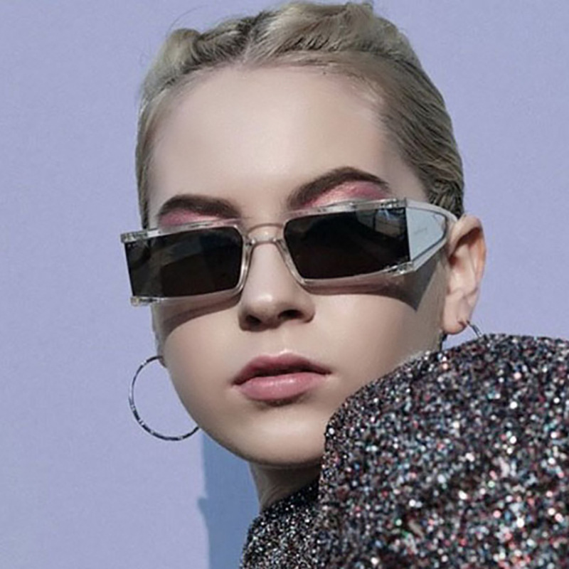 Personalized mercury film punk women's small box sunglasses, trendy photos on the internet, decorative glasses_voghion.com