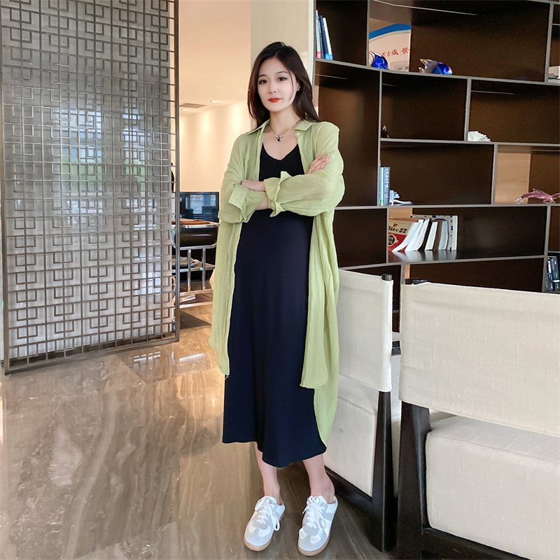 Factory supply modal long vest skirt base skirt women's maternity dress loose plus fat plus size tide