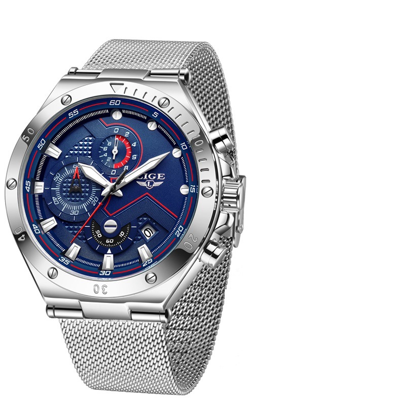 LIG Lige 8961E nuevo reloj de cuarzo transfronterizo para hombre deportivo multifunción cronógrafo reloj impermeable