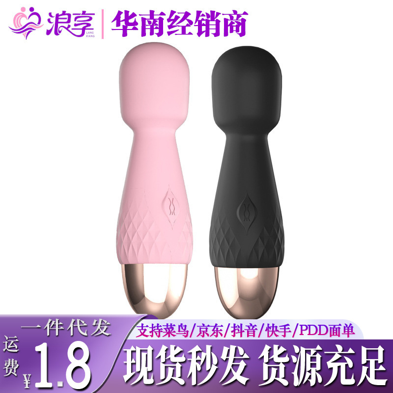 Laile Minnie Av Stick USB Rechargeable Silent Strong Shock Female Masturbation Device Small and Portable Adult Sex Toy