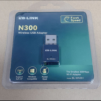 Must be linked( LB-LINK ) 300M receiver Free drive Wireless network adapter Mini USB Desktop computer notebook