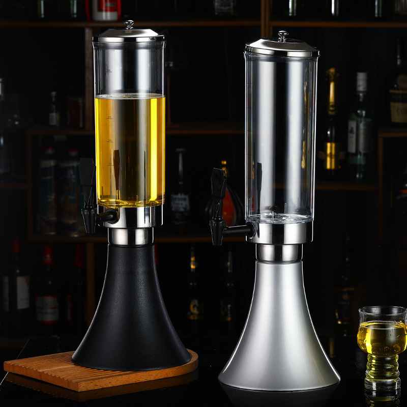 バー専用ビール樽蛇口付きコーラ樽カクテルネット赤ザビール容器発光酒砲3L飲料桶|undefined