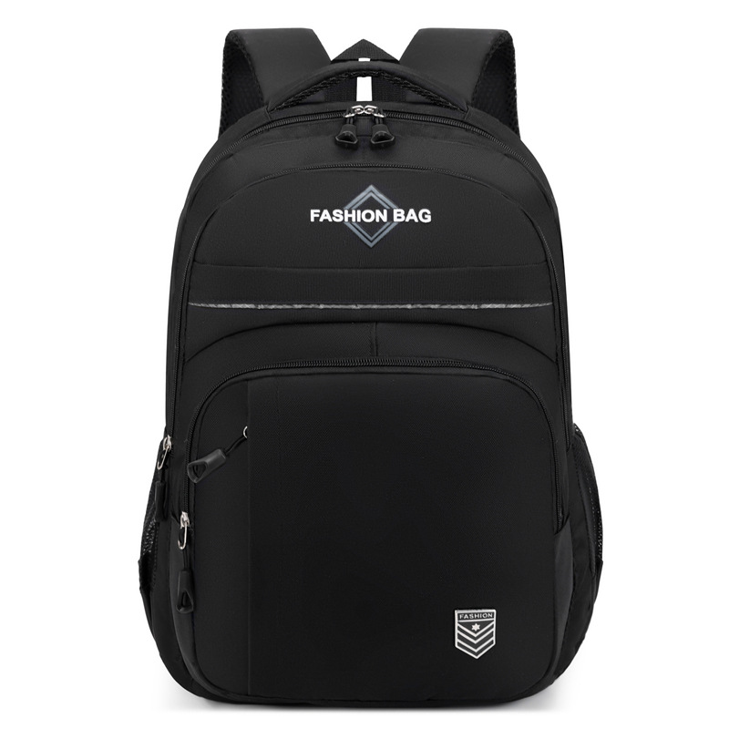 Mochila casual de color sólido para hombres de nuevo estilo, bolso de computadora de viaje de negocios de gran capacidad, mochila de estudiante de secundaria de moda