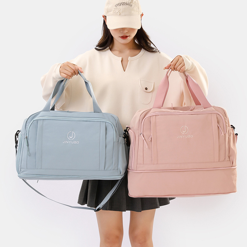 Bolsa de viaje portátil ocio con capacidad expandible, bolsa multifuncional para mujeres embarazadas, bolsa de fitness de moda coreana al aire libre