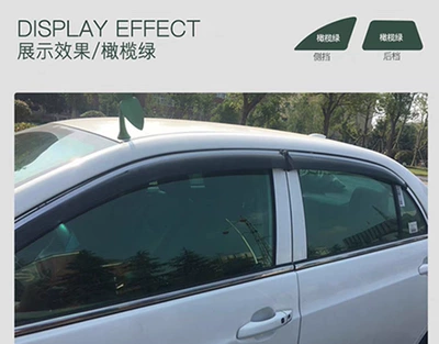 Automotive Film — Film, Uv Sunscreen, Sun Protection - side-and-rear-gears-suitable-for-cars-4-side-windows-cut-medium-heat-insulating-olive-green-and-concealed