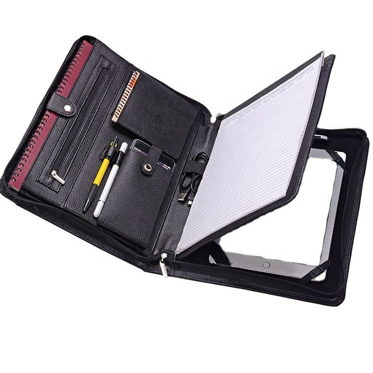 High-End Business A4 Folder Can Hold Flat Notebook Computer File Package Multi-Functional Office Manager Folder