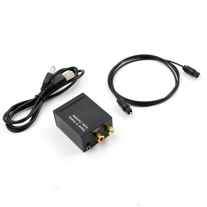 デジタル - アナログ オーディオ コンバーター 光同軸 - 3.5 ロータス ヘッド左右サウンド 3.5 ヘッドフォン コンバーター|undefined