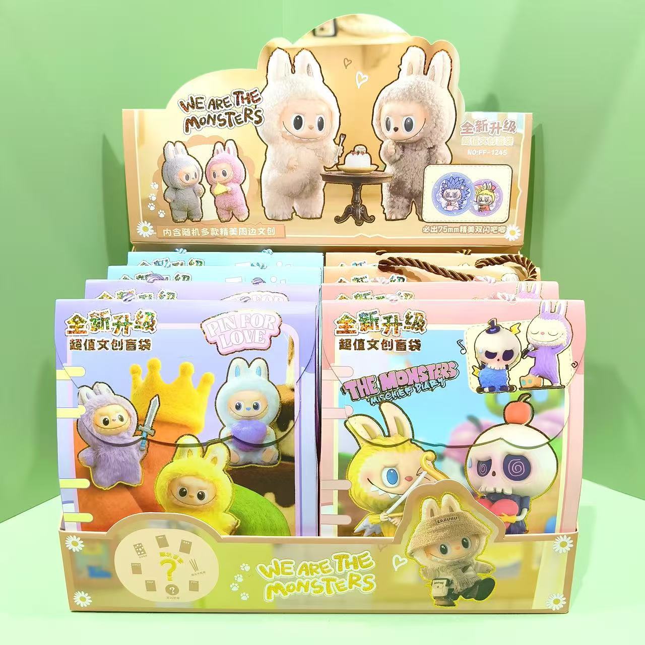 Nuevo ángel de tela sorpresa bolsas ciegas dibujos animados lindos Wenchuang bolsas de moda para jugar tela papelería caja ciega regalos