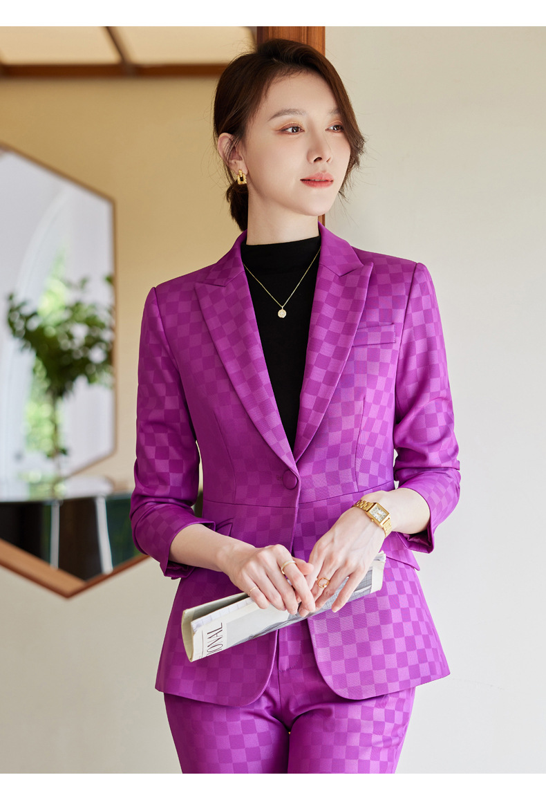 Purple Suit Set Details