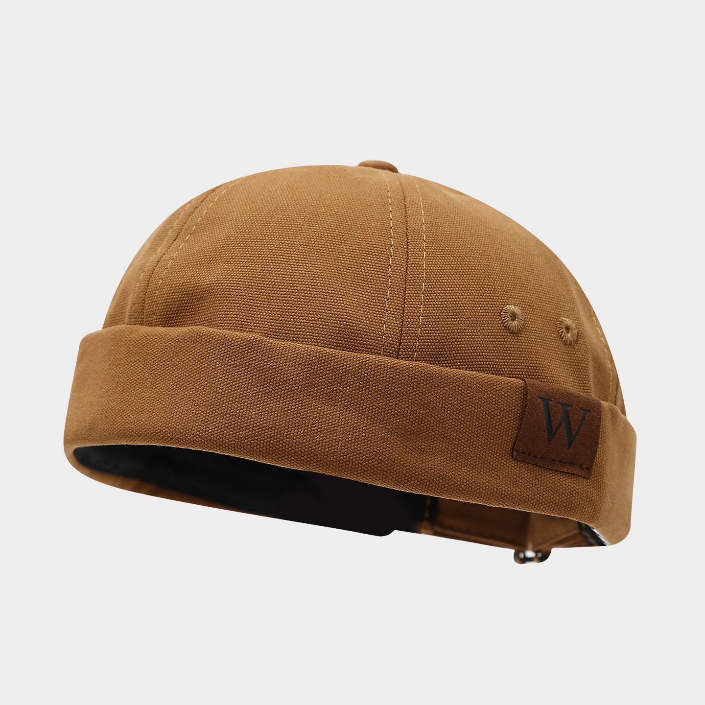 Sombrero de mujer de Moda de Primavera nuevo sombrero de melón retro sin ala estilo coreano versátil sombrero de piso de los hombres de la calle hip hop yuppie sombrero