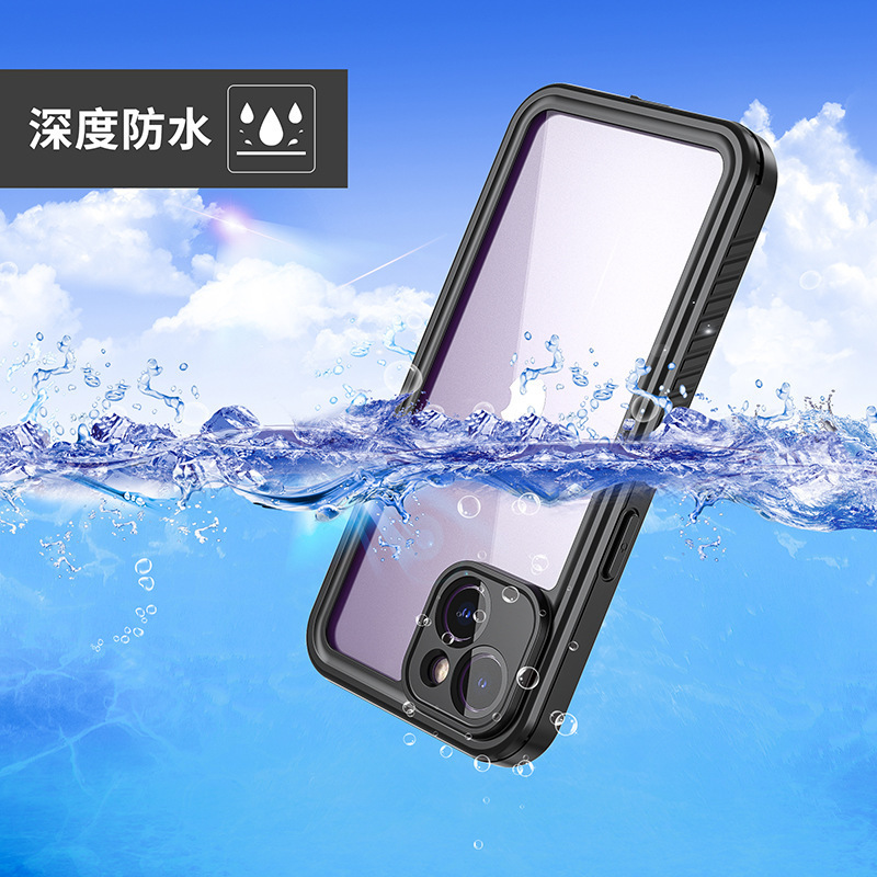Factory direct wholesale waterproof protective case for iPhone14 mobile phone waterproof case IP68 diving anti-drop Factory direct wholesale waterproof protective case for iPhone14 mobile phone waterproof case IP68 diving anti-drop