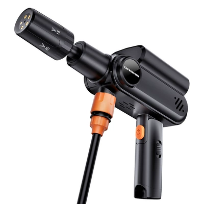 High pressure car wash water gun: water gun foldable handheld household