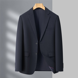 2025 Casual Suit Men's Spring and Autumn High-end Business Dress Single Western Top Middle-aged Single Row Two-button Suit Jacket
