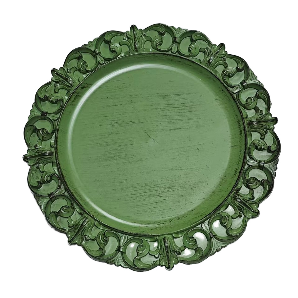 Placas de carga de comercio exterior platos de banquete europeos platos de fiesta platos de comida transfronterizos almohadilla de aislamiento térmico almohadilla de comida occidental hotel