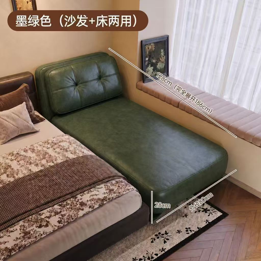 Folding sofa bed, multifunctional, suitable for small apartments, living room, single-person nap bed, sofa bed for home use, bedroom, chaise lounge