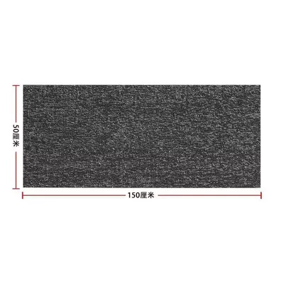 Wire Ring Car Floor Mats, Universal Foot Pad - black-and-gray-separate-rear-row-50150