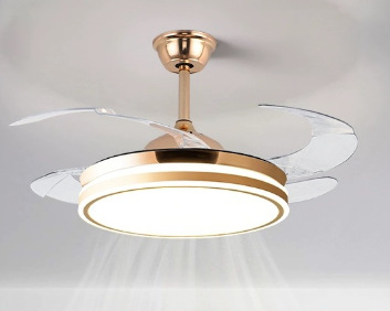 LED ventilador invisible luz 2024 nueva lámpara de ventilador de techo techo casa sala de estar comedor dormitorio ventilador candelabrera moderna image 7