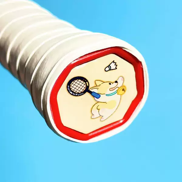 Badminton racket bottom cover sticker handle back cover cartoon funny creative plastic hard decorative modified sticker diy