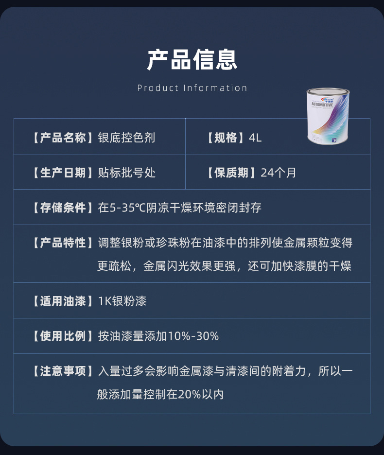 Uv Light Absorber, Light-Reducing Auxiliary Materials, Metal Anti-Rust Paint, Color Control Agent, Rust Removal, Scratch Repair, Paint Repair, Wholesale