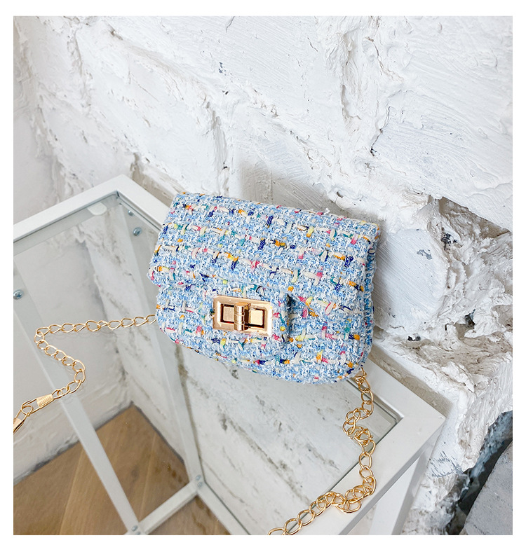 Bolso pequeño de los nuevos niños bolsa de mensajero femenina princesa moda bolso de hombro bebé Chanel estilo cambio accesorios bolsa de moda