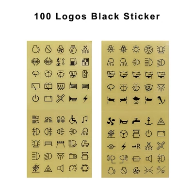 luminous switch car sticker, Other Automotive Interior Supplies - non-reflective-black-100-button