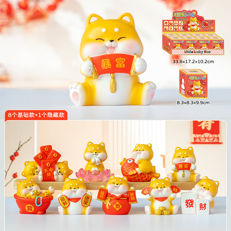 Gatos en línea calientes, gatos PAI pequeños acompañantes diarios, caja ciega, adornos de escritorio de oficina creativos para enviar regalos a amigos.