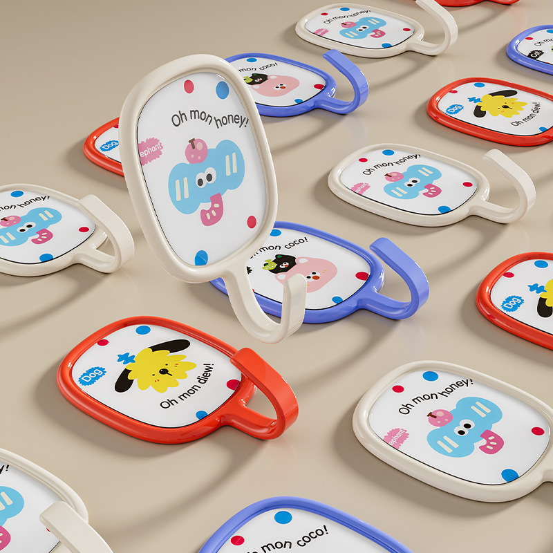 Gancho de dopamina de plástico - Adhesivo fuerte, sin perforación y sin marcas, con capacidad de carga, para dormitorio, baño y cocina