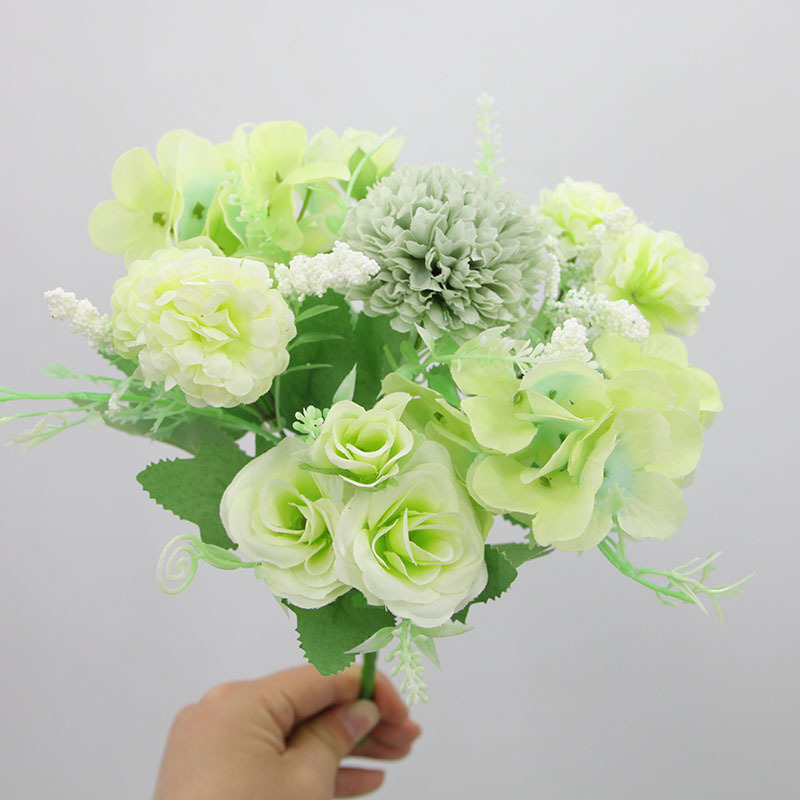 Hortensia Rosa-Verde