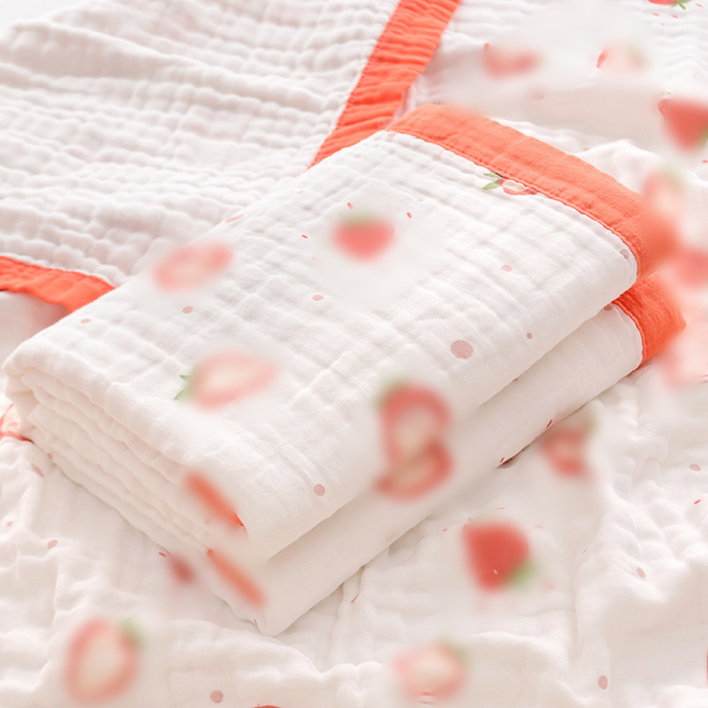 Toallas de gaza para bebés de seis capas de espuma de alta densidad para niños, toallas de baño para bebés, toallas de almuerzo para niños image 13