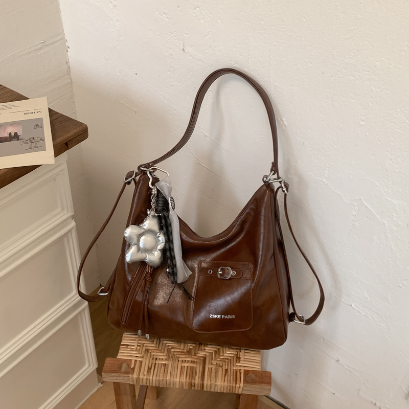 Bolsas de tendencia transfronteriza de gran capacidad para mujeres 2026 nueva moda coreana multipropósito mochila de viaje ocio bolsa de mano image 10